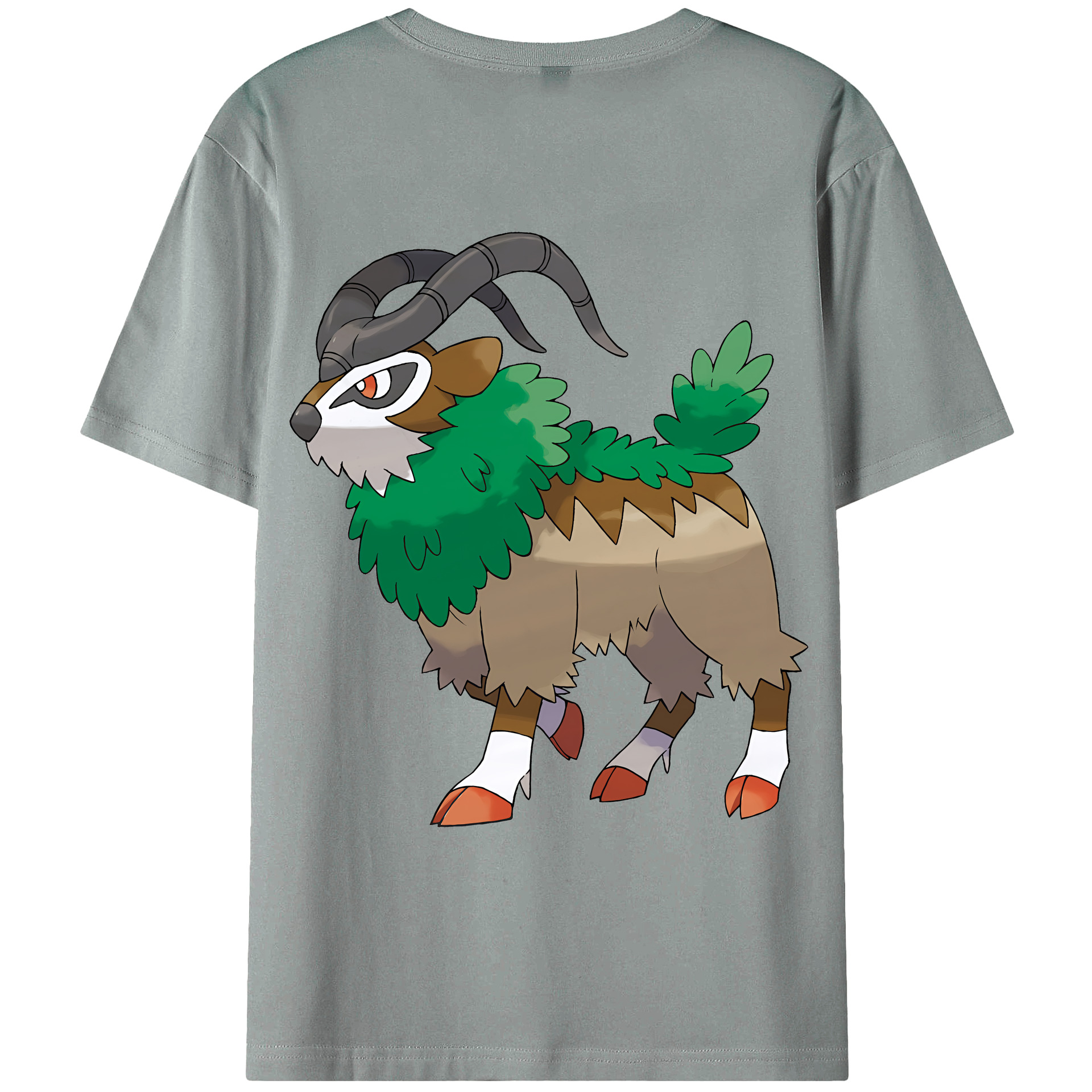 （画像用） ポケットモンスター Pokémon 綿100％ メンズ半袖Tシャツ（バックプリント） 通気性